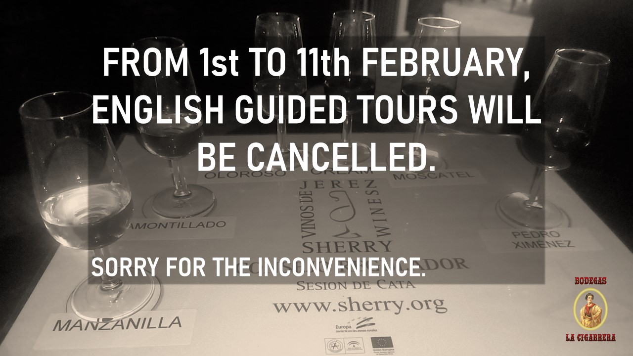 English tours cancelled: 1st-11th February